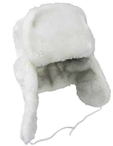 Generisch Unisex Uschanka (Weiß, 61)