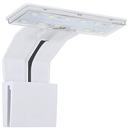 Zerodis 100-220V Wasserpflanzen Licht, 5W Aquarium LED Wasserpflanze Licht Aquarium Effiziente energiesparende Clip-On-Beleuchtungslampe Gepflanzte Aquariumlampe (EU-Stecker)
