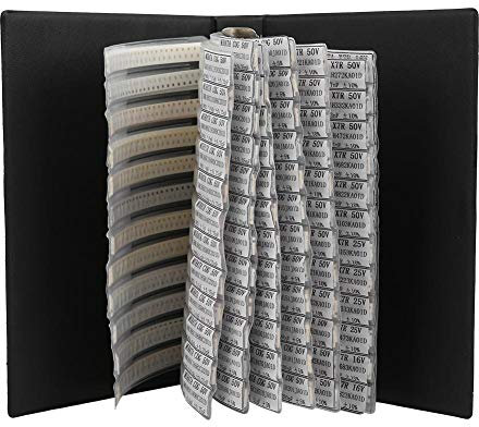 0603 Série 90 Condensateurs Valus SMD SMT Condensateur Kit Résistances Assortiment Livre d'échantillons Accessoires électroniques pour comparaison d'échantillons Stockage des composants