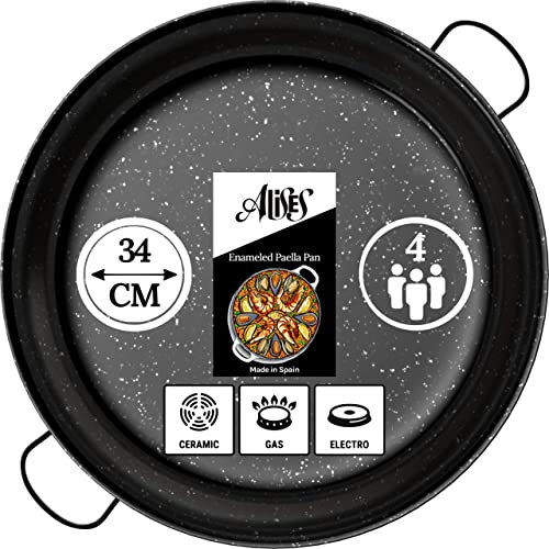 PAN Enameled Anti-Rust Steel Paella 34cm