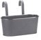 Smart Garden 12 inch Fence & Balcony Hanging Planter Slate
