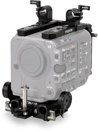 Tilta Camera Cage Compatible with Sony FX6 - Advanced Kit - V-Mount | Quick Release Base Plate, Side Arm, Wireless Video Mounting Bracket Included | ES-T20-B-V