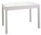 ASTIMESA Mesa de Cocina, Metal, Blanco, 100x60cm-extendida 150x60 cms