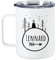 GRAZDesign Thermobecher mit Deckel, Vanlife, Travel, mit Henkel, Thermotasse Kaffee To Go, personalisiert mit Namen, Bäume mit Spruch, Becher für Camper Garten Büro Edelstahl 350ml