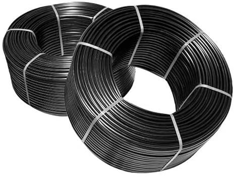 MUGAR- Manguera para riego por goteo fabricada en Polietileno negro. Tubo de goteo sin goteros- Rollo de 250m y 16mm negro