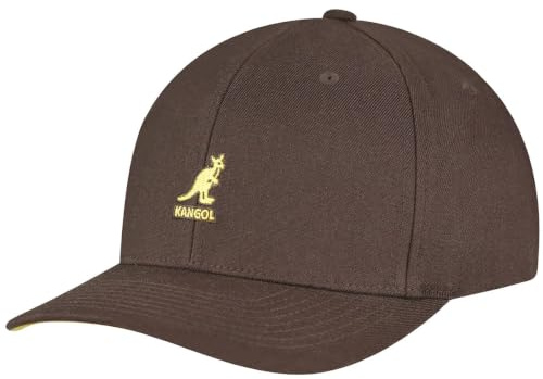 Kangol Wool Flexfit Baseball Cap, Small/Medium, Peat Brown