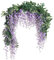 JUSTOYOU 2pcs 7FT Künstliche Wisteria Vine Girlande Gefälschte Blume Wisteria Girlanden für Outdoor Indoor Hochzeit Wand Badezimmer Dekoration (Lila)