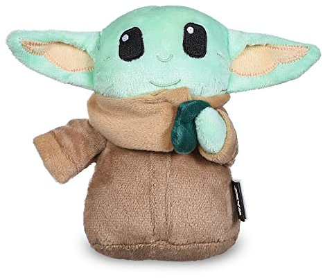 Star Wars for Pets The Mandalorian FF19255 Plüschfigur, das Kind mit Keks, quietschendes Spielzeug, 15,2 cm, Grogu, quietschendes Haustierspielzeug, Star Wars Hundespielzeug, Grogu das Kind