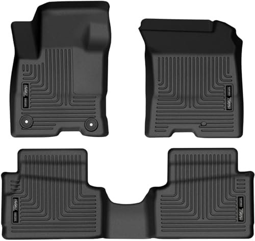 Husky Liners | Weatherbeater Serie | Bodenbeläge für Vorder- und 2. Sitz, schwarz, 3 Stück. | 95401 | passend für Ford Maverick 2022-2023 (Full Hybrid EV-Gas)