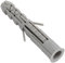 AERZETIX - C67100 - Lot de 100 Chevilles Classiques Ø10x60 mm à collerette - en Polyamide - maçonnerie Fixation béton Brique parpaing bâtiment vis Construction