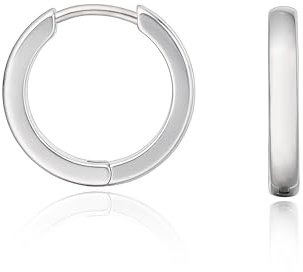 Limerencia G23 reines Titanhypoallergen Huggie Hoop Ohrringe für Frauen Mädchen sensible Ohren (12 Millimeters, Silver)