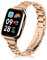 SeNool Bracelet pour Xiaomi Redmi Watch 3 Active, [Bande de Remplacement] [Usure et Résistant à la Corrosion], Acier Inoxydable Remplacement Band Compatible pour Xiaomi Redmi Watch 3 Active - Or Rose