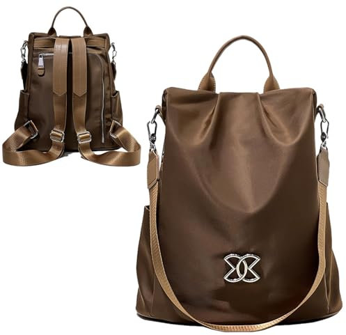 Anti-Diebstahl-Mehrzwecktasche, 3-Wege-Umhängetasche Aus Oxford-Stoff, Anti-Diebstahl-Mehrzweck-Oxford-Stoff Mit Großer Kapazität, Leichte Umhängetasche (Braun)