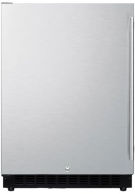 Summit 24 Built-In Refrigerator, 4.8 cu.ft., ADA Compliant, Stainless Steel - AL54LHD (Left Hand Door)