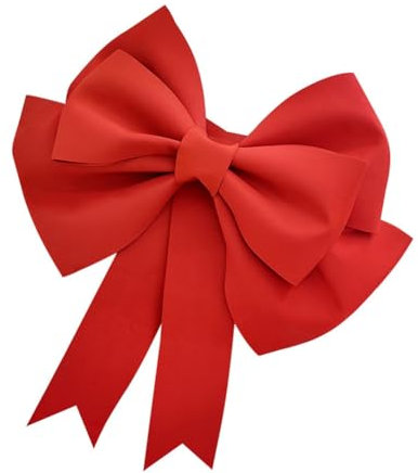 Hrlace Riesen Schleifen Große Dekoschleife Eva Schwamm Schleife Hängende Riesenschleife Weihnachtsschleifen Autoschleifen DIY Dekoschleife für Hochzeit Party Dekoration Rot 30cm