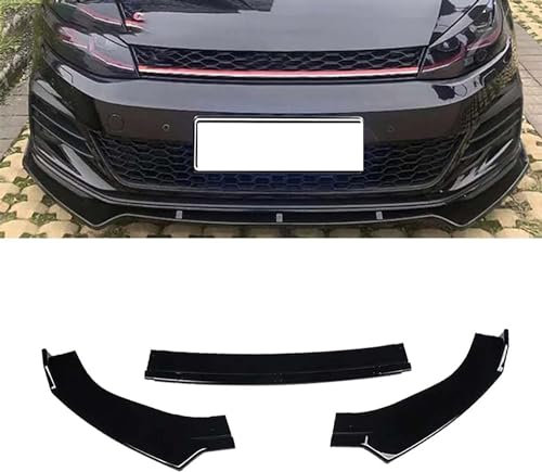 ZFTAP Auto Frontlippe Frontspoiler für VW Golf 7 7.5 MK7 MK7.5 GTI GTD R R-Line 2012-2020,Auto Frontstoßstange Splitter Lip Spoiler Spoilerlippe Diffusor