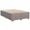 vidaXL Bettgestell, Bett mit Bettfüße Lattenrost, Polsterbett für Schlafzimmer, Doppelbett Bettrahmen, Modern, Taupe 140x200cm Stoff