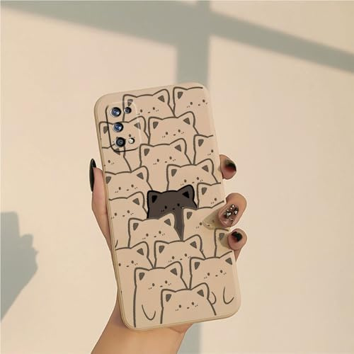 Compatibile con Realme 7 Pro | Custodia Morbida Silicone Bordi Dritti Protezione Completa Della Fotocamera Cover