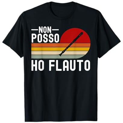 Flauto Traverso Divertente Regali Per Flautista Uomo Donna Maglietta