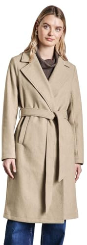 STREET ONE Damen A202047 Revers-Mantel, Desert beige, 36