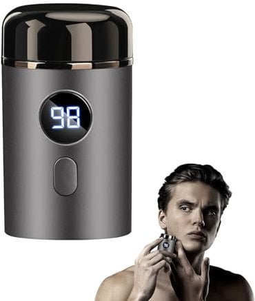 Horuili® Mini Electric Shaver, Mini rasoir électrique portable, Mini Shave Rasoir électrique portable, Rasoir électrique homme, USB Rechargeable Shaver, Rasoir lavable sur peau humide et sèche