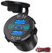 ADEKX - USB C Car Charger Socket 12V/24V Multiple USB Outlet PD 20W USB-C and Dual QC3.0 Ports Fast charger Power Switch USB Port 12V Socket Car motorhome Campervan Boat Marine Motorcycle