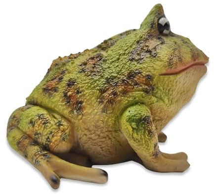 synxzen Hand-Painted Resin Garden Frog Statue Handbemalte Garten-Froschfigur aus Kunstharz – Wetterfeste Deko für Außen und Innen, Verspielte Skulptur für Naturfreunde (13 cm Höhe)