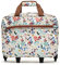 MISAKO Azier bedruckte Aktentasche auf Rädern - Tragbarer Laptop-Trolley mit Rollen - Reisekoffer mit Laptop- und Dokumentenfach Azier Mehrfarbig 32x42x15 cm