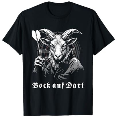 Bock auf Dart Dartspieler Outfit Dartturnier Trikot Darts T-Shirt