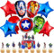 Superhero Birthday Party Decorations Party Supplies - hero Foil Balloons Cake Toppers for Kids Boys Superhero Theme Party Favor