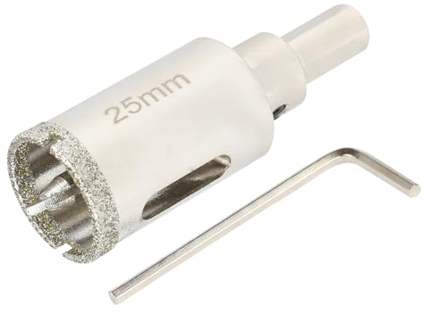 SUQIN Diamond Hole Saw 25mm With Pilot Center Drill Bit,Tile Hole Cutter Diamond Core Drill Bits for Glass/Tile/Ceramic/Marble/Limestone/Fiberglass/Porcelain Cutting