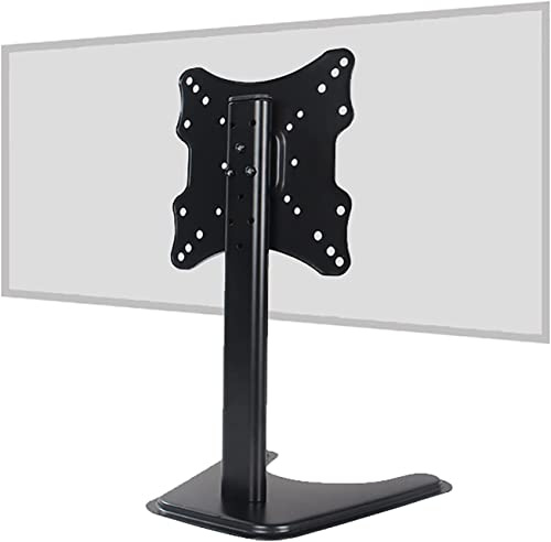 Support Mural téléviseur, Meuble TV Noir avec châssis élargi, Hauteur réglable, Compatible avec écran LED de 14 à 35 Pouces.