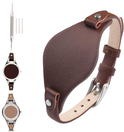 XIW Armband Compatible for 8mm Fossil ES2829 ES2830 ES3060 ES3076 ES3077 Uhrenarmband Leather Watch Band Replacement Strap for men Wirstband Strap women Bracelet