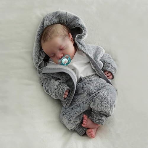 WKYUWS 18 Pollici 48 Centimetri Bambole Reborn in Silicone Morbido Realistica Bambola Che Sembra Bimba Vera Sveglia della Ragazza del Ragazzo Bambini Giocattolo Bambole Reborn Maschio 3 Anni in su