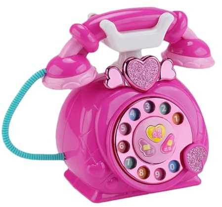 Kids Play Phone Simulated Rotary Electronic Landline Intercom Toy