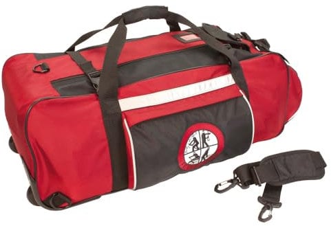Dönges Feuerwehr-Bereitschaftstasche (feuerwehrtasche einsatztasche DFV Signet feuerwehrlogo) Material außen: 1680D Polyester mit PVC Innenbeschichtung/Material Inneneinteilung: 210D und 420D Nylon