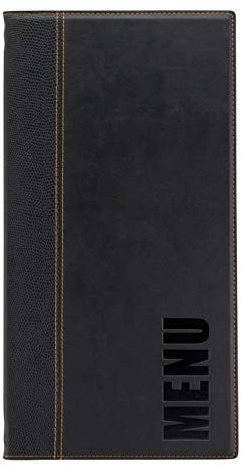 Securit Porte Menu Long Range Trendy avec 1 Double Insert Noir