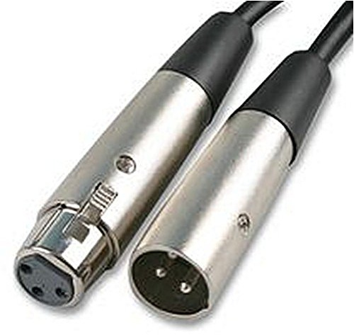 MIC EXT. Cavo da 20 m con connettore tipo XLR A plug, 3 vie connettore di tipo B XLR femmina, 3 vie lunghezza del cavo 20 m colore nichel diametro esterno 6 mm Numero di poli 3-pin XLR per audio bilanciato e collegamenti del microfono. Dispone di due core e flessibile con conduttori in rame puro cavo schermato.