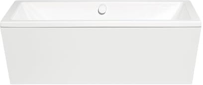 Kaldewei Badewanne Conoduo freistehend, Model 735-7, 200 x 100 x 42 cm, alpinweiß, inklusive flexiblem Ablaufschlauch und Sonderfußgestell 5037