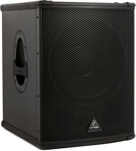 Behringer EUROLIVE B1500XP Subwoofer PA activo de alto rendimiento de 3000 vatios con altavoz Turbosound de 15 y crossover estéreo incorporado