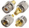4 pcs Kit RF Adapter Coaxial Connector SMA to UHF PL259 SO239 Mount Connector WIFI Antenna Plug For Test Ham Radio Walkie Talkie amateurs Baofeng Uv-5R Wouxun Kenwood Icom Yaesu Two Way Radios