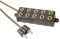 WITTKOWARE Zubehör zur Krippen-/Puppenstuben-Elektrifizierung (Verteilerbox für 2,6mm Zwergstecker, 5-fach, Farbe braun)