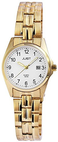 Just Esra Damen – Uhr Edelstahl Armbanduhr Datum Anzeige Analog Quarz JU10119