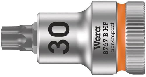 Wera 8767 B HF TORX® Zyklop Bitnuss mit 3/8-Antrieb mit Haltefunktion, TX 30 x 35 mm