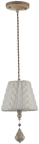 Casa Padrino Barock Kristall Hängeleuchte/Hängelampe Beige Ø 18 x H. 35 cm - Barockstil Möbel