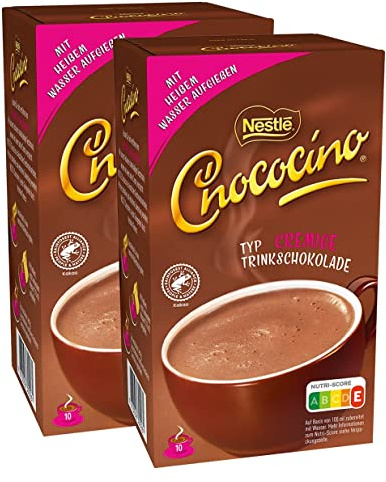 Nestlé CHOCOCINO Trinkschokolade, Kakaopulver, Schokoladengenuss mit cremig-zartem Schaum, 2er Pack (2 x 220g)
