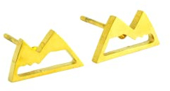 Ohrstecker Berge Landschaft Edelstahl geometrisch golden Ohrringe Stecker