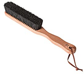 Holz-Leute Kleiderbürste, Fusselbürste mit Stiel für alle Stoffe, aus Fester Wildscheinborste