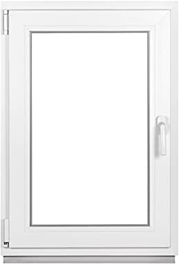Premium Kellerfenster Von Fenstiger - Kunststofffenster Weiß BxH 600 x 750 mm - Garagenfenster/Gartenhaus Fenster BxH 60 x 75 cm 3-fach Verglast - Din Links-Funktion Dreh Kipp Fenster-Alle Größen