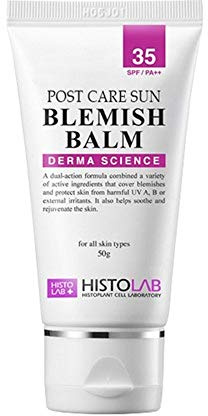 HISTOLAB Post Care Sun Blemish Balm SPF 35 PA++ – One Shade BB Cream Tinted Sunscreen, Korean K-Beauty Tone-Adapting Coverage for Post-Laser & Everyday Wear, Lightweight